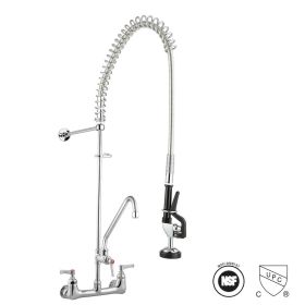 Commercial Faucet with 12 add Faucet set (Color: As Picture)