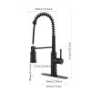 Kitchen Faucets Commercial Single Handle Single Lever Pull Down Sprayer Spring Kitchen Sink Faucet