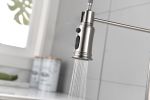 Kitchen Faucets Commercial Single Handle Single Lever Pull Down Sprayer Spring Kitchen Sink Faucet